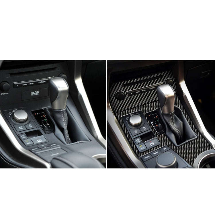 Car Carbon Fiber Gearshift Panel A Decorative Sticker for Lexus NX200 / 200t / 300h 2014-2021, Le...