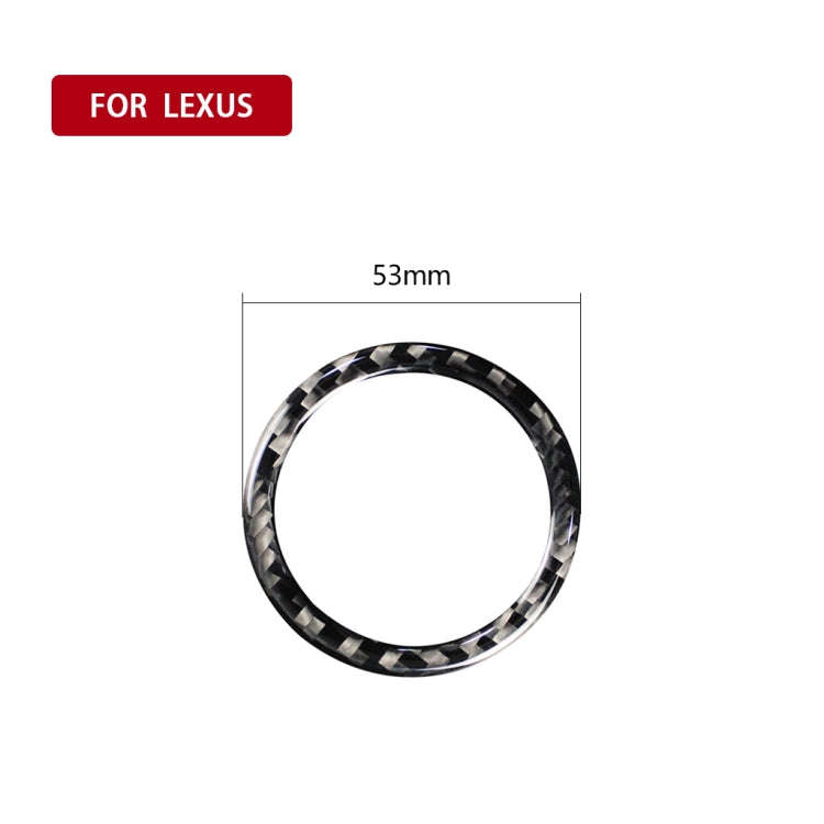 Car Carbon Fiber Start Circle Decorative Sticker for Lexus IS250 300 350C 2006-2012, Left and Rig...