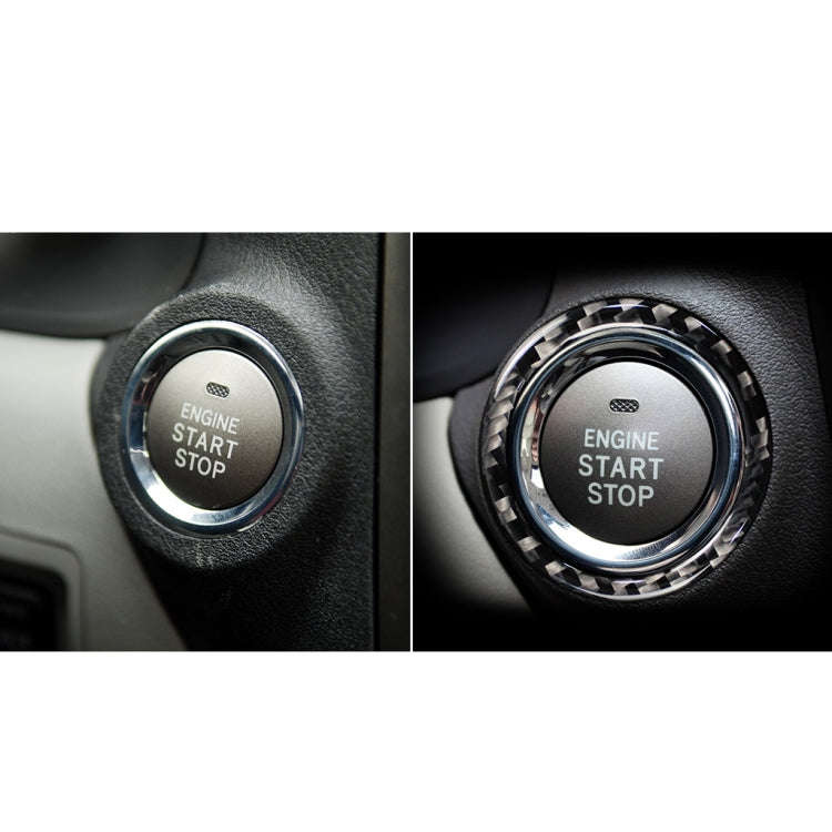 Car Carbon Fiber Start Circle Decorative Sticker for Lexus IS250 300 350C 2006-2012, Left and Rig...