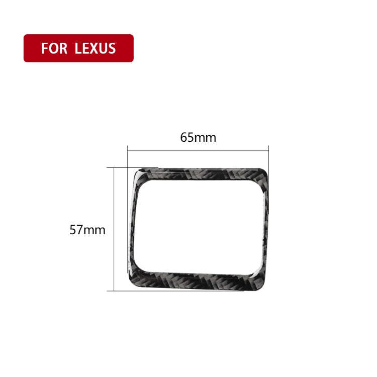 Car Carbon Fiber TRC Switch Decorative Sticker for Lexus IS250 300 350C 2006-2012, Left and Right...