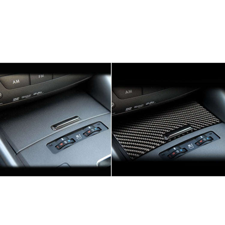 Car Carbon Fiber Cigarette Lighter Panel Decorative Sticker for Lexus IS250 300 350C 2006-2012, L...