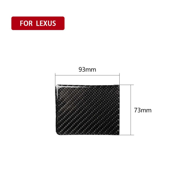 Car Carbon Fiber Water Cup Holder Panel Decorative Sticker for Lexus IS250 300 350C 2006-2012, Le...