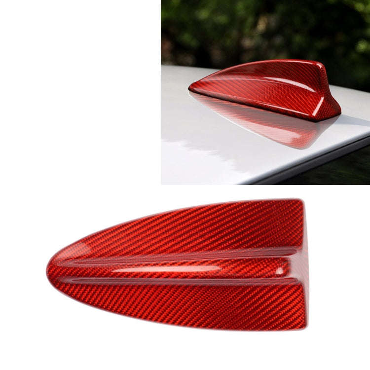 Car Carbon Fiber Antenna Decorative Cover for BMW E90, C Style (Red)