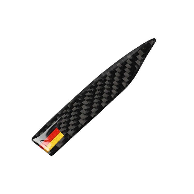 Car Carbon Fiber German Flag Pattern Rearview Mirror Anti-collision Sticker for Audi TT, Left and...
