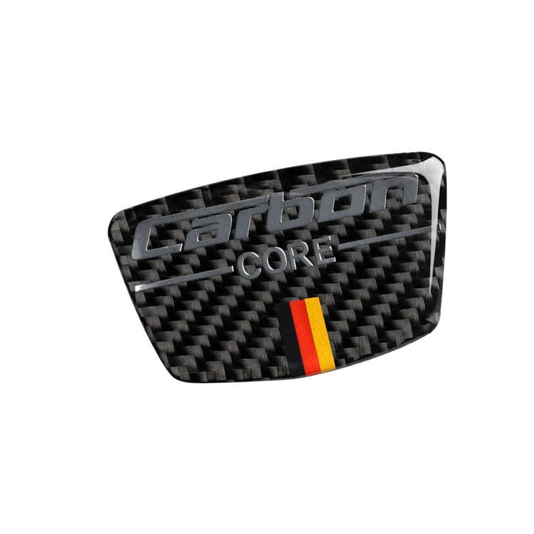 Car Carbon Fiber German Flag Pattern Doorpost Decorative Sticker for Audi TT, Left and Right Driv...
