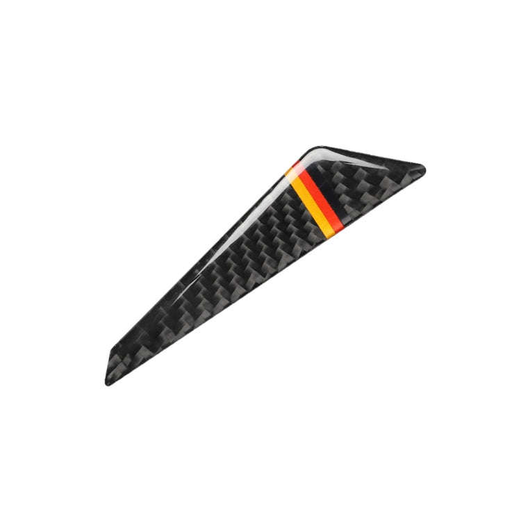 Car Carbon Fiber German Flag Pattern Anti-collision Sticker for Audi TT, Left and Right Drive Uni...