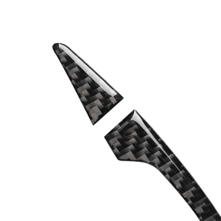 4 PCS Car Carbon Fiber Door Outside Handle Decorative Sticker for Audi A3 2014-2019, Left and Rig...