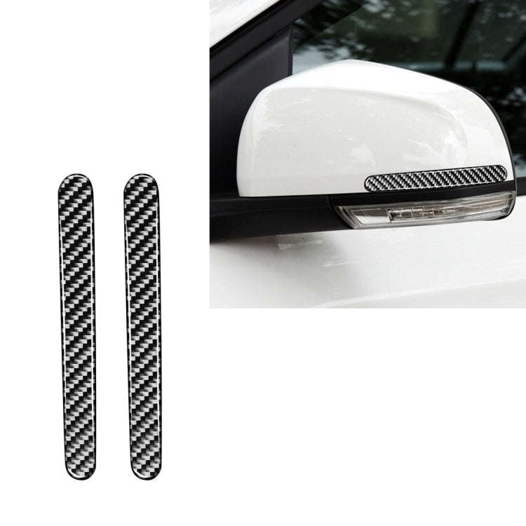 2 PCS Car Carbon Fiber Rearview Mirror Anti-collision Strip for Chevrolet Cruze 2009-2015, Left a...