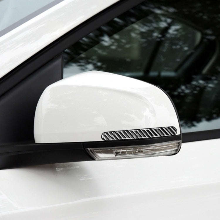 2 PCS Car Carbon Fiber Rearview Mirror Anti-collision Strip for Chevrolet Cruze 2009-2015, Left a...