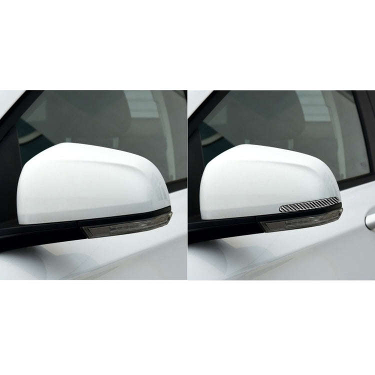 2 PCS Car Carbon Fiber Rearview Mirror Anti-collision Strip for Chevrolet Cruze 2009-2015, Left a...
