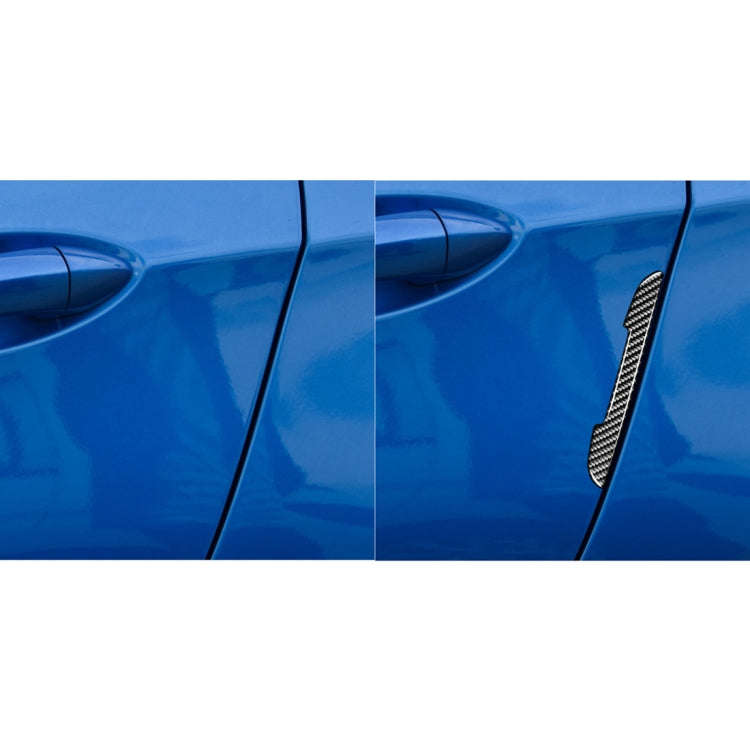 4 PCS Car Carbon Fiber Side Anti-collision Bumper Strip for Chevrolet Cruze 2009-2015, Left and R...