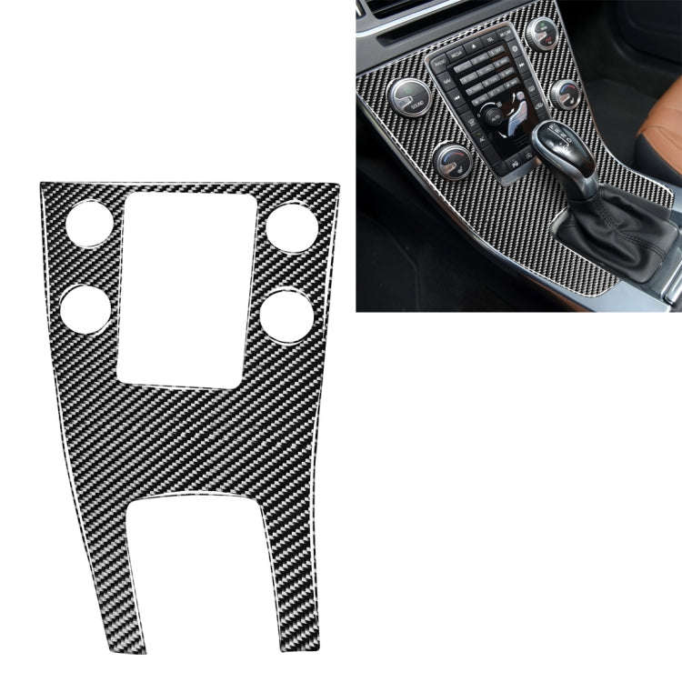 Car Carbon Fiber Central Control Panel Decorative Stickers for Volvo V60 2010-2017 / S60 2010-201...