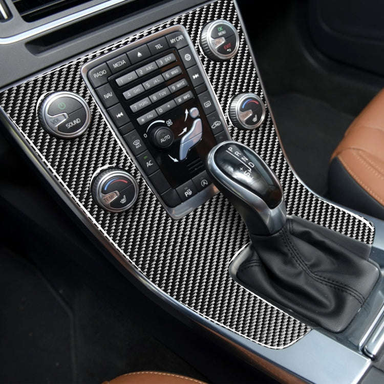 Car Carbon Fiber Central Control Panel Decorative Stickers for Volvo V60 2010-2017 / S60 2010-201...