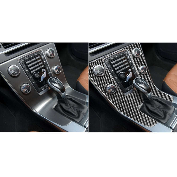 Car Carbon Fiber Central Control Panel Decorative Stickers for Volvo V60 2010-2017 / S60 2010-201...