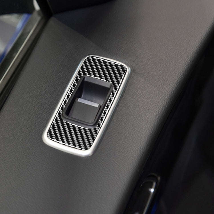 4 in 1 Car Carbon Fiber Lifting Panel Decorative Stickers for Jaguar F-PACE X761 XE X760 2016-202...