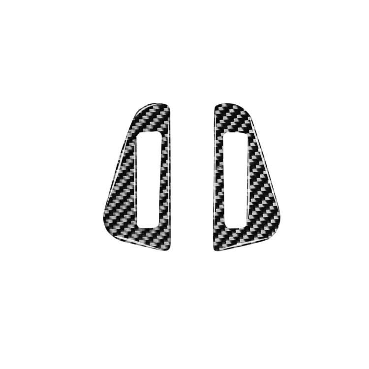 2 PCS Car Carbon Fiber Left and Right Air Outlet Decorative Stickers for Jaguar F-PACE X761 XE X7...