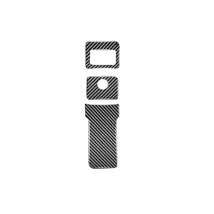 3 in 1 Car Carbon Fiber Electronic Handbrake Decorative Stickers for Jaguar F-PACE X761 XE X760 X...