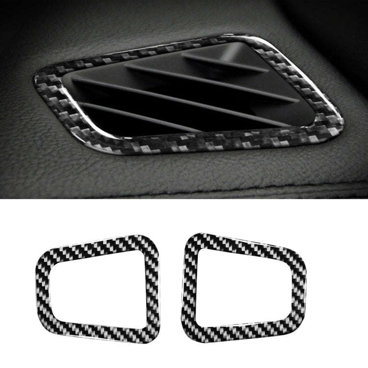 Car Carbon Fiber Dashboard Air Outlet Decorative Sticker for Land Rover Discovery 4 2010-2016, Le...