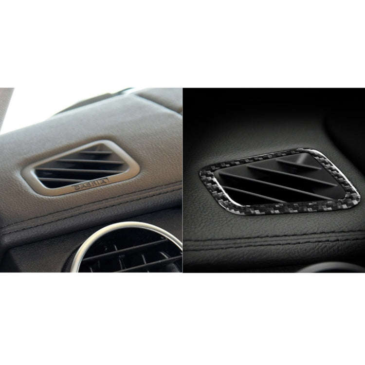 Car Carbon Fiber Dashboard Air Outlet Decorative Sticker for Land Rover Discovery 4 2010-2016, Le...