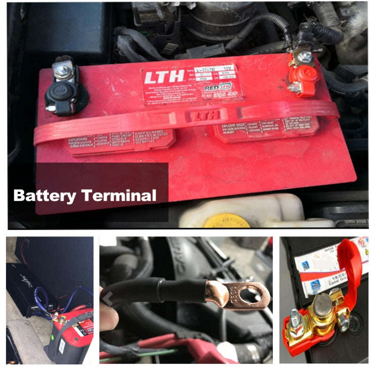1 Pair Car Battery Cable Terminal Clamps Connectors Battery Clip Wiring Classification Set