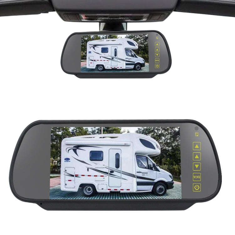 PZ461 Car Waterproof High Position Tail Light Brake Light View Camera + 7 inch Rearview Monitor f...