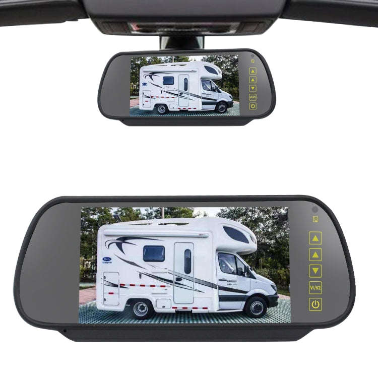 PZ460 Car Waterproof HD High Position Brake Light View Camera + 7 inch Rearview Monitor for Fiat ...