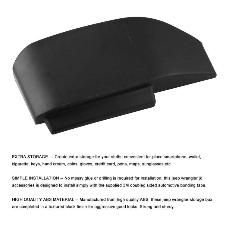 GearTray Gear Shifter Console Side Storage Box Manual Transmission Side Organizer Tray for Jeep W...