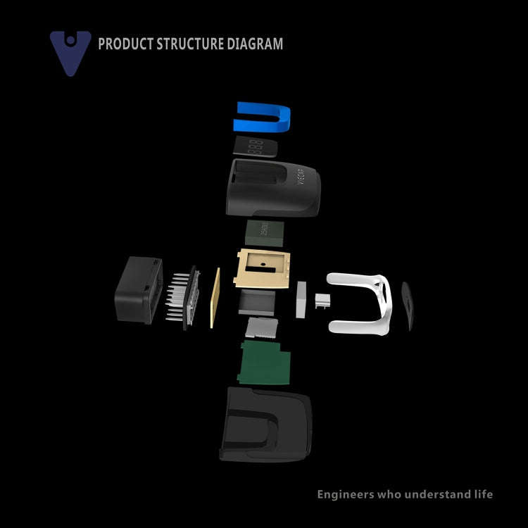 Viecar VP003 Car Mini OBD + USB / Type-C Interface Fault Detector V2.2 Bluetooth Diagnostic Tool