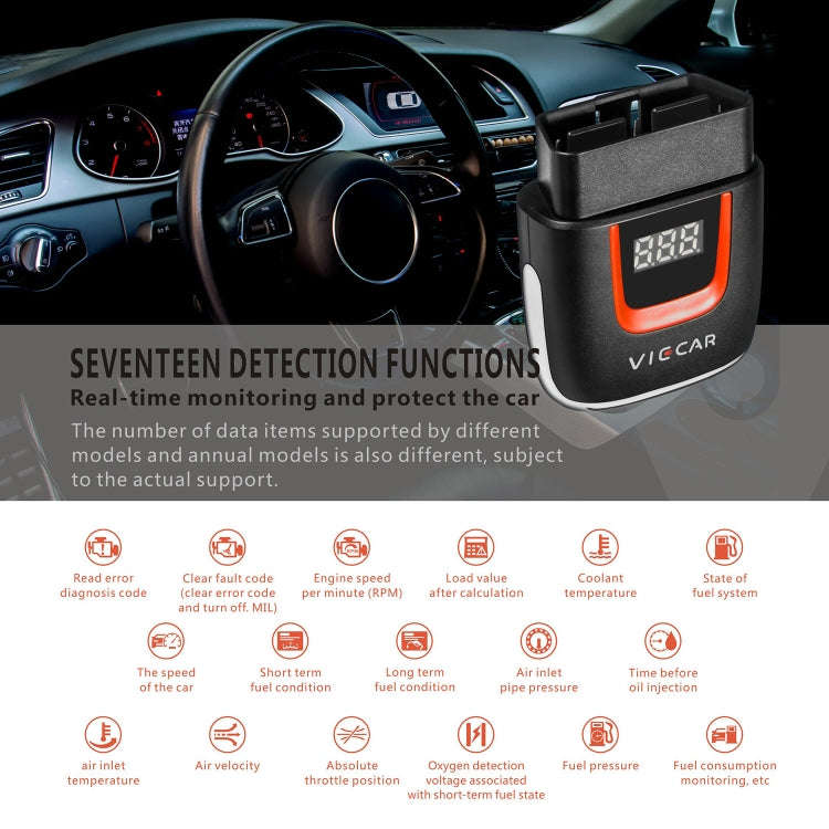 Viecar VP002 Car Mini OBD Fault Detector V1.5 WiFi Diagnostic Tool