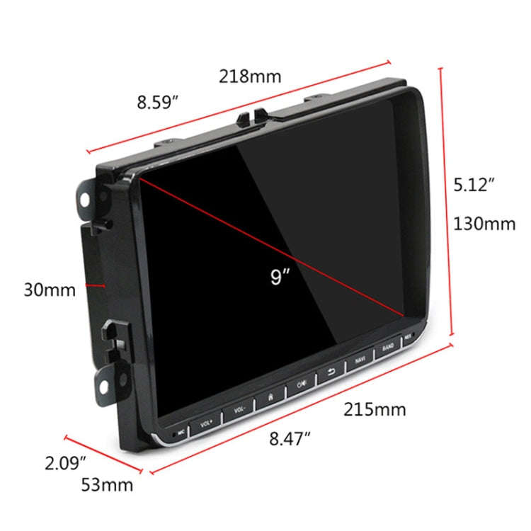 CKVW92 HD 9 inch 2 Din Android 6.0 Car MP5 Player GPS Navigation Multimedia Player Bluetooth Ster...