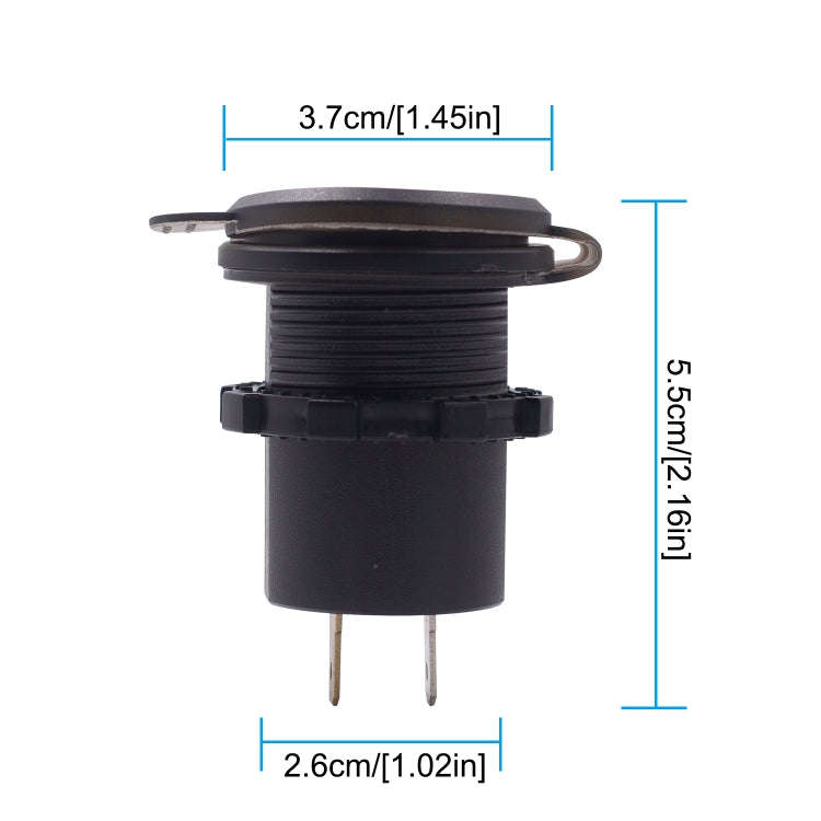 Universal Car Single Port USB Charger Power Outlet Adapter 2.4A 5V IP66 with LED Digital Voltmete...