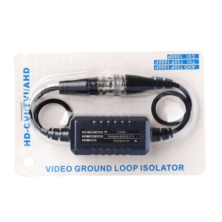 HD CVI/TVI/AHD Coaxial Ground Loop Isolator Video Balun BNC Male to Female Anti-jamming