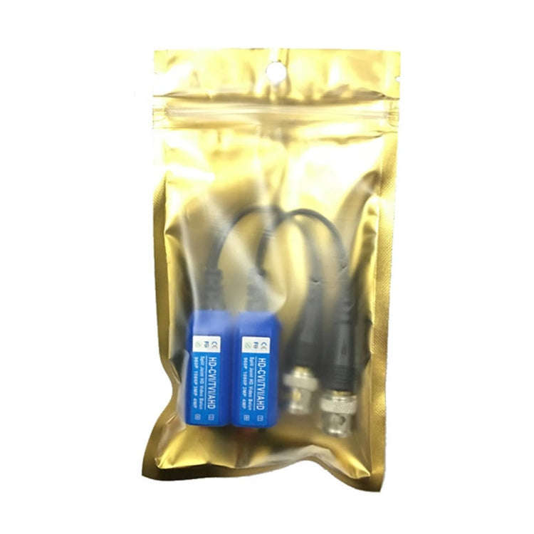 2 PCS Anpwoo 210C Spliceable Screwless-type Coaxial HD-CVI/AHD/TVI 1CH Passive Transceiver Video ...
