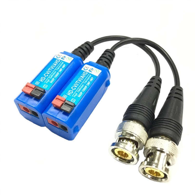 2 PCS Anpwoo 800C Spliceable Top Press Screwless-type Video Balun HD-CVI/AHD/HDVI 1CH Passive Tra...