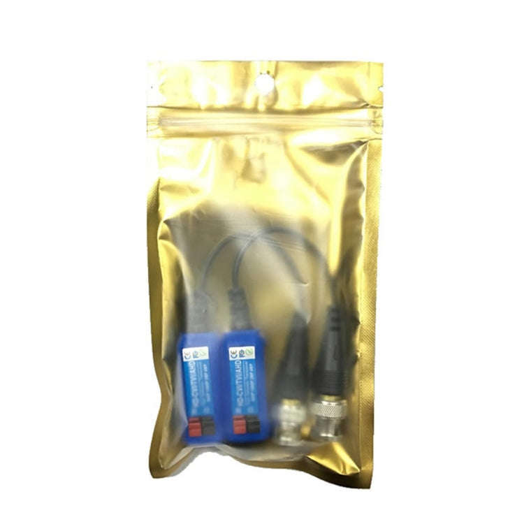 2 PCS Anpwoo 800C Spliceable Top Press Screwless-type Video Balun HD-CVI/AHD/HDVI 1CH Passive Tra...