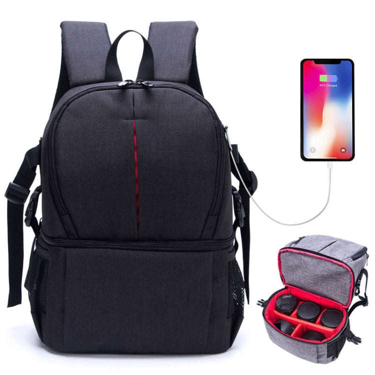 Multi-functional Waterproof Nylon Shoulder Backpack Padded Shockproof Camera Case Bag for Nikon C...