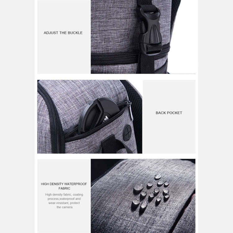 Multi-functional Waterproof Nylon Shoulder Backpack Padded Shockproof Camera Case Bag for Nikon C...