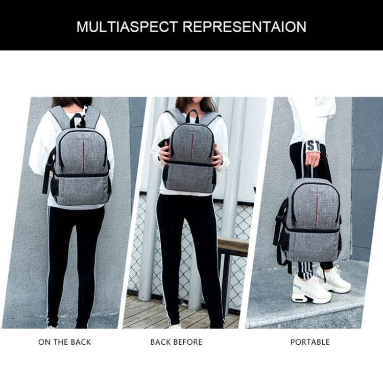Multi-functional Waterproof Nylon Shoulder Backpack Padded Shockproof Camera Case Bag for Nikon C...