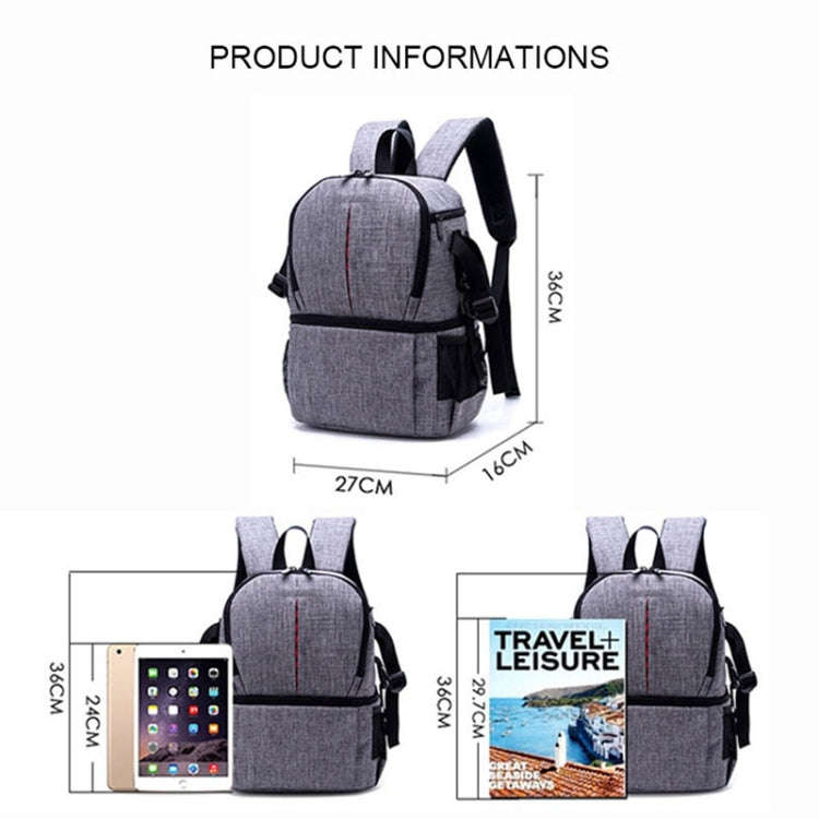 Multi-functional Waterproof Nylon Shoulder Backpack Padded Shockproof Camera Case Bag for Nikon C...