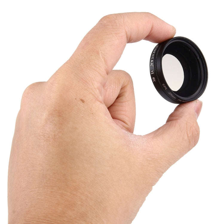 JUNESTAR for Xiaomi Xiaoyi Yi II 4K Sport Action Camera Proffesional 37mm CPL Filter + Lens Prote...