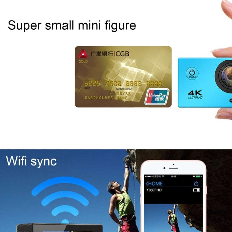 F60 2.0 inch Screen 170 Degrees Wide Angle WiFi Sport Action Camera Camcorder with Waterproof Hou...