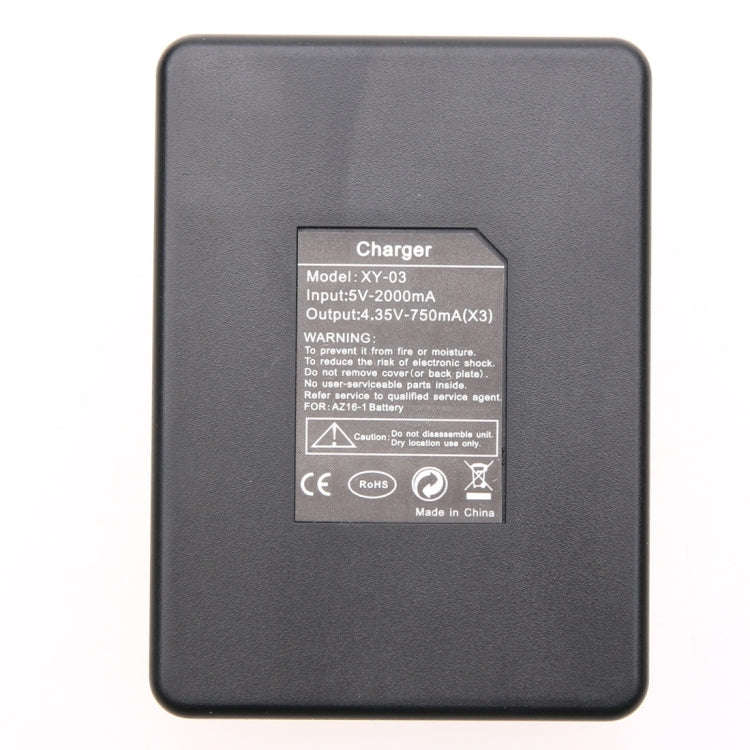 Dual Batteries Charger + Remote Control Charger with USB Cable for GoPro HERO7 Black /6 /5 (AHDBT...