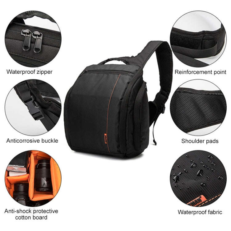 INDEPMAN DL-B011 Portable Scratch-proof Outdoor Sports Sling Shoulder Bag Chest Pack Micro Single...