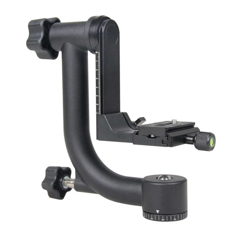 YELANGU Horizontal 360 Degree Gimbal Tripod Head for Home DV and SLR Cameras(Black)