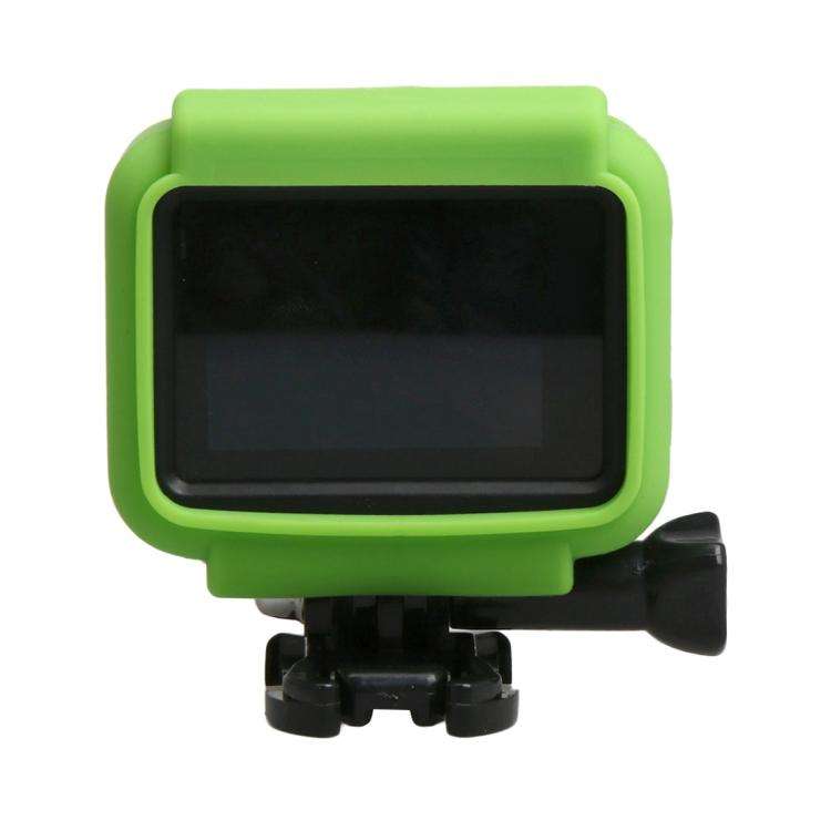 Original for GoPro HERO5 Silicone Border Frame Mount Housing Protective Case Cover Shell(Green)