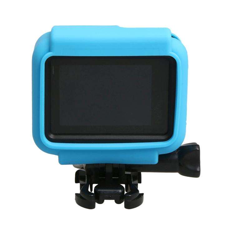 Original for GoPro HERO5 Silicone Border Frame Mount Housing Protective Case Cover Shell(Blue)