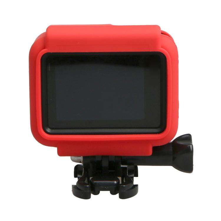 Original for GoPro HERO5 Silicone Border Frame Mount Housing Protective Case Cover Shell(Red)