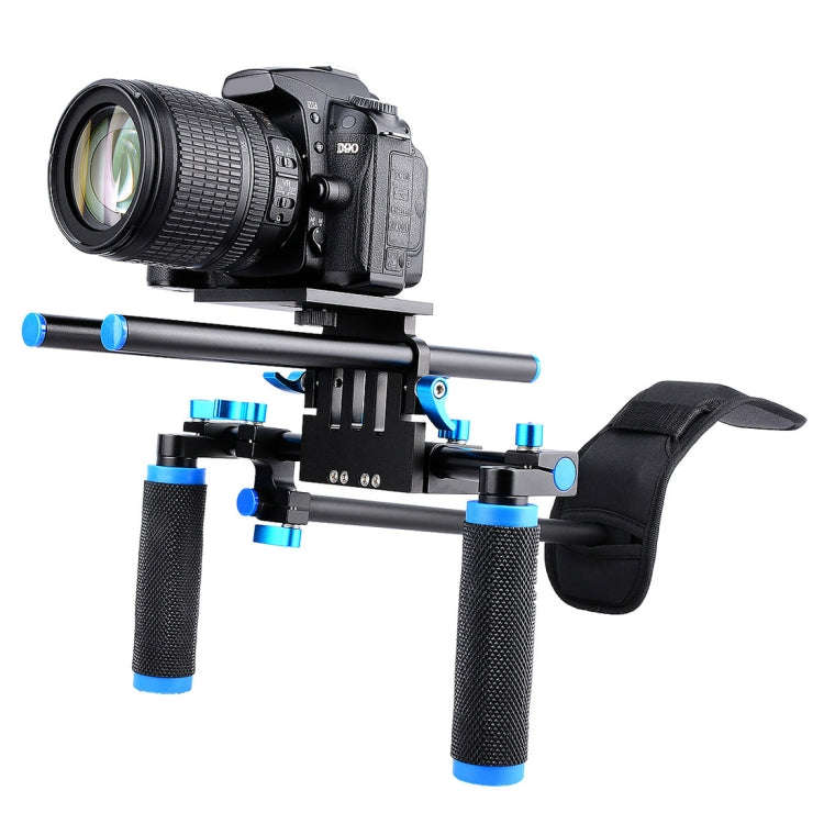 YELANGU YLG0102A-A01 Dual Handle Shoulder Mount Support Kit DSLR Rig(Black)
