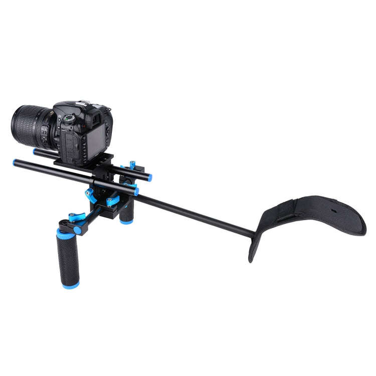 YELANGU YLG0102A-A01 Dual Handle Shoulder Mount Support Kit DSLR Rig(Black)