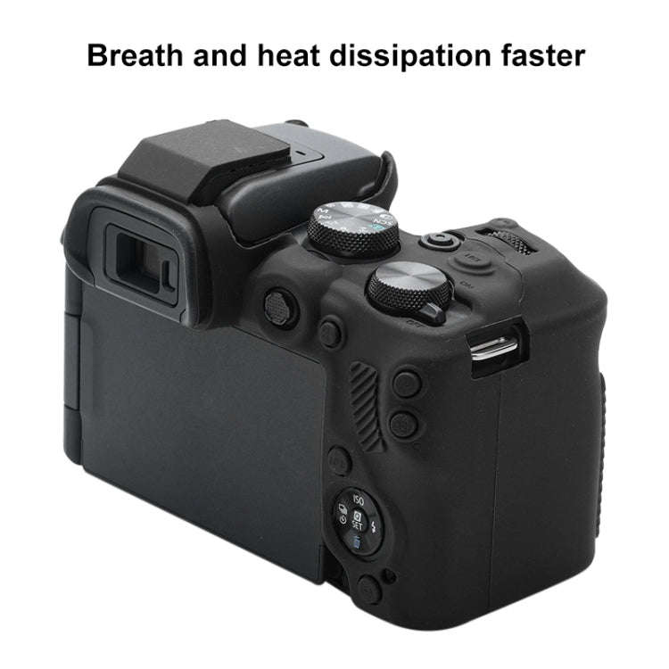 For Canon EOS R10 Soft Silicone Protective Case (Black)